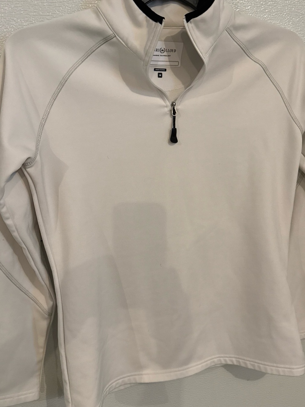 Henri Lloyd Marine Technology Quarter Zip Pullover Mens Medium White Sailing